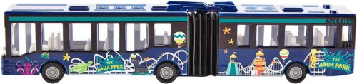 SIKU Blister Autobus městský kloubový kovový model s grafikou 1617