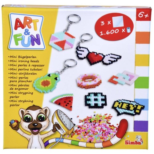 SIMBA Výroba klíčenky kreativní set mini zažehlovací korálky přívěsek na klíče