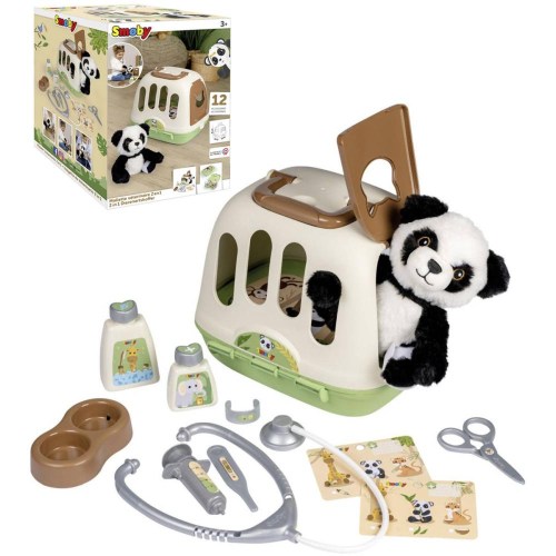 SMOBY Malý veterinář dětské lékařské potřeby s přepravním boxem a pandou