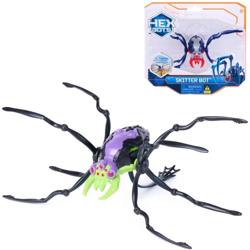 SPIN MASTER Hex Bots lezoucí pavouk na baterie LED Světlo 2 barvy