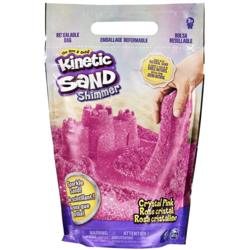SPIN MASTER Kinetic Sand růžový třpytivý 900g tekutý písek