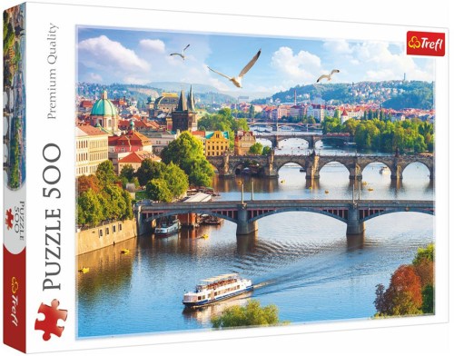 TREFL PUZZLE Foto Pražské mosty 500 dílků 48x34cm skládačka