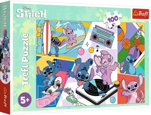 TREFL PUZZLE Vzpomínky Lilo&Stitch 41x28cm 100 dílků skládačka