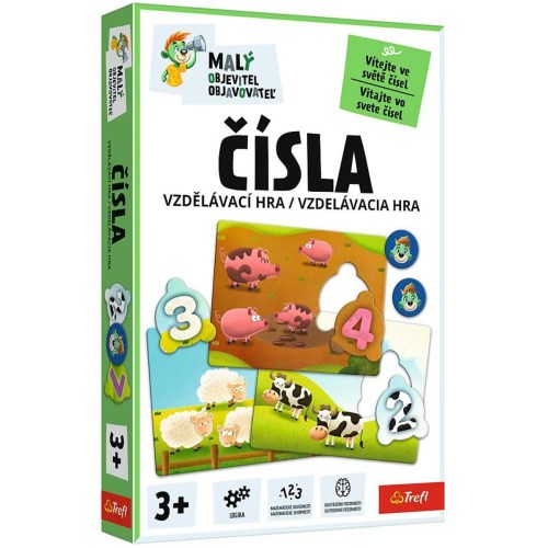 TREFL Hra Malý objevitel Čísla vzdělávací společenská hra