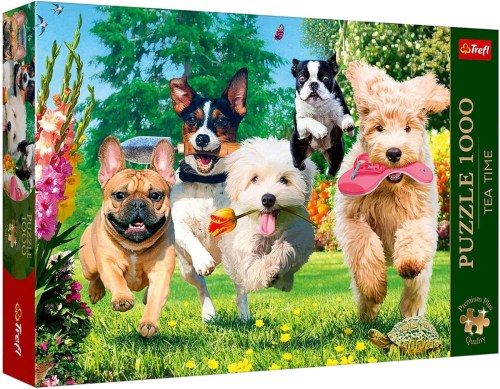 TREFL PUZZLE PREMIUM Čas na čaj Potíže na obzoru 68x48cm 1000 dílků