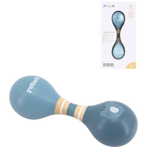 VIGA DŘEVO PolarB Rumbakoule baby dvojitá slon *DŘEVĚNÉ HRAČKY*