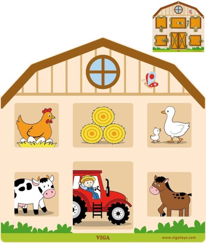 VIGA DŘEVO Zamykání a odemykání baby motorická hra *DŘEVĚNÉ HRAČKY*