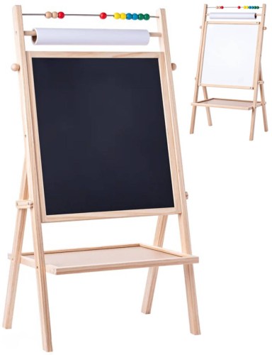 WOODY DŘEVO Tabule stojanová s rolí papíru a počítadlem *DŘEVĚNÉ HRAČKY*