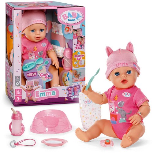 ZAPF BABY BORN Panenka miminko Emma s kouzelnou rukou s doplňky