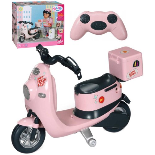 ZAPF BABY BORN RC Skútr elektrický na vysílačku na baterie Světlo Zvuk